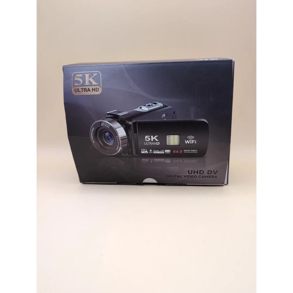 5K Ultra HD UHD DV Handheld Camcorder 18x Optical Zoom 3.0in LCD WiFi SD Card